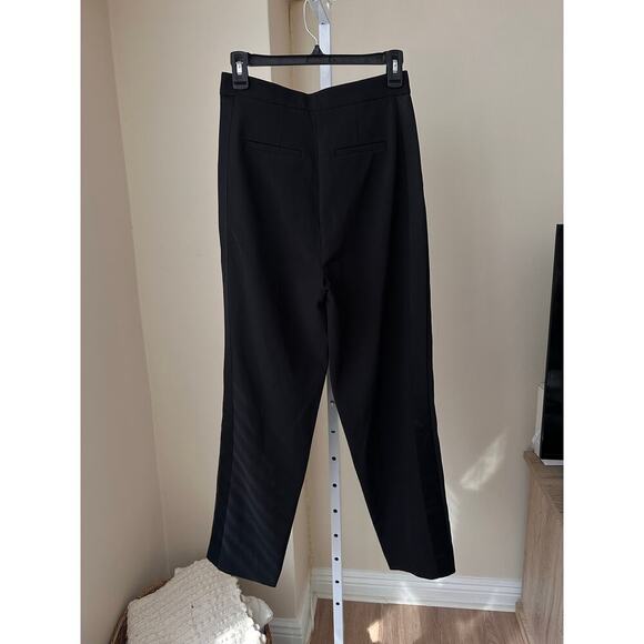 Generation Love Jenise High Rise Pleated Cropped Crepe Pants size 2 Black - Picture 5 of 10